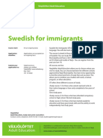 Swedish For Immigrants: Växjölöftet