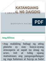 Klima, Mga Kontinente at Anyong Lupa at Tubig