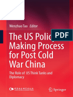 (E-Book) The US Policy Making Process For Post Cold War China The Role of US Think Tanks and Diplomacy-Springer PDF