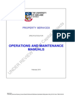 Operations and Maintenance Manuals: Property Services