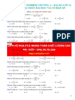 266 Cau Trac Nghiem Chuong 1 Lop 11 Luong Giac File Word Co Dap An PDF