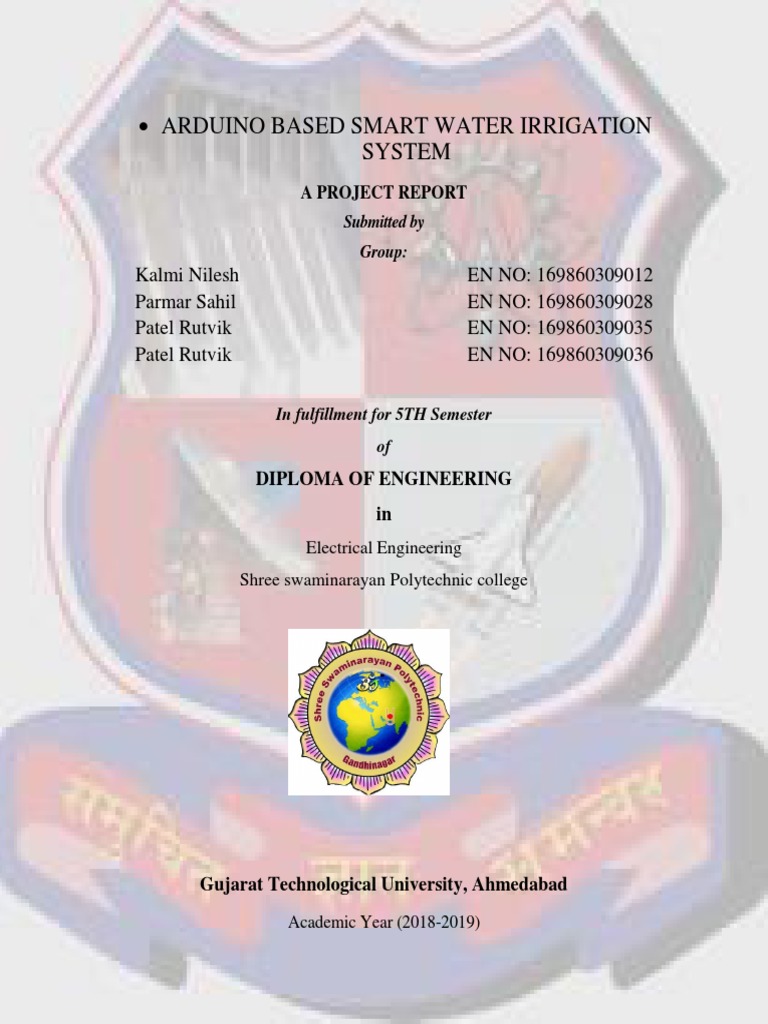 Smart Water Irrigation System Arduino Based | PDF | Irrigation | Arduino