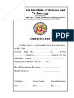 Certificate and Index