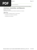 Interfaces, Assemblies, and Measures: Module Overview