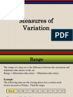04 - Measures of Variation