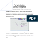 Keywords: Energy and Power Signals, Unit Impulse Function, Complex Exponential