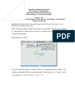 Keywords: Real Exponential, Sinusoidal Signals, Basic Discrete Time Signals - Unit