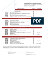 Subject Code Subject Description Prerequisite: ENG1C1 Ma T1C1 HUM1C1 FIL1C1 SCI1C1 HPE1C1 SOC1C1 FIL1C2 HUM1S1