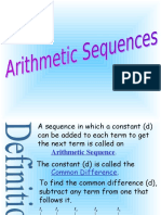 Arithmetic Sequences and Examples