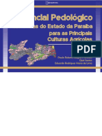 Potencial Pedologico Das Terras Do Estado Da Paraiba Para as Principais Culturas Agricolas