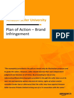 Plan of Action - Brand Infringement: Amazon Seller University