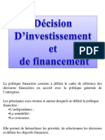 Cours Décisions D'investissement Et de Financement
