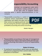 Defining Responsibility Accounting: Charles T Horngren