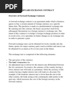 Forward Exchange Contract