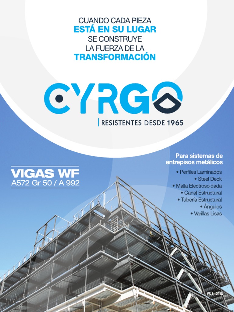 ＤＳi Catalogo Vigas Cyrgo Sas. | PDF | Doblar | Soldadura
