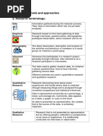 Research Methods and Approaches