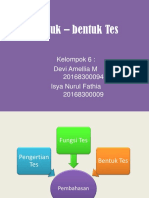 Bentuk - Bentuk Tes