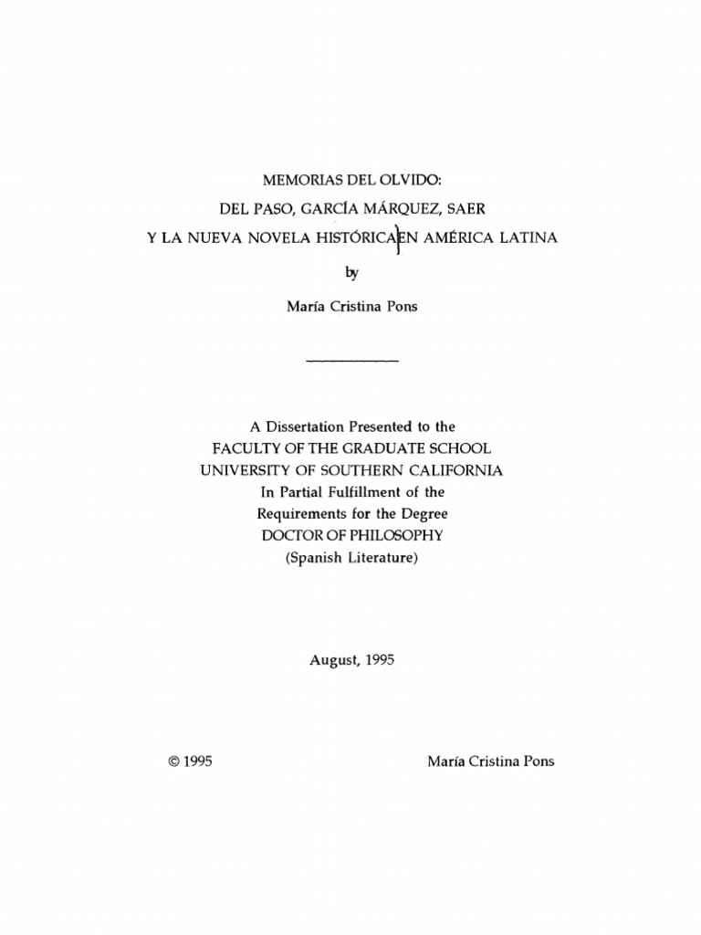 Memorias Del Olvido Maria Cristina Pons Pdf Intellectual Works