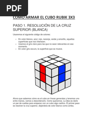 armar cubo rubik 3x3