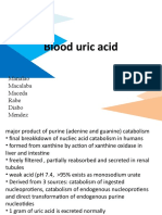 Blood Uric Acid and Tubular Test