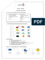 Grade 3 - Shapes - Revision Work Sheet PDF