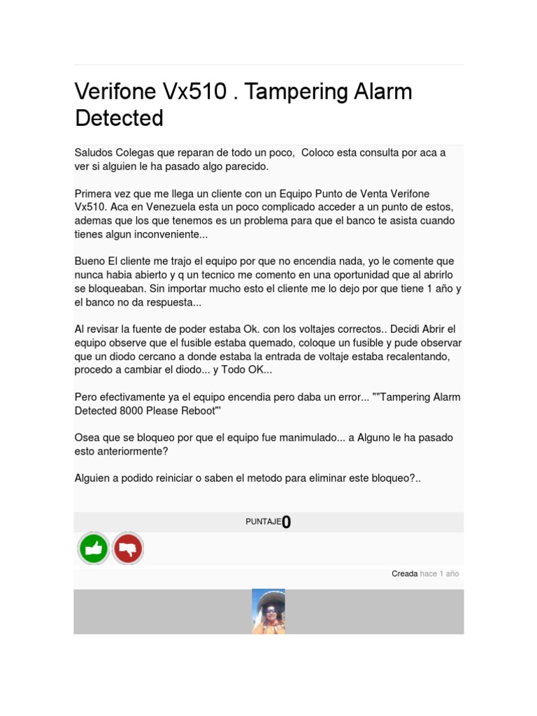 Verifone Tamper PDF Ocio