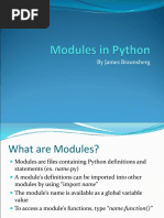 JB Modules in Python