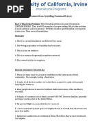 Connectives: Avoiding Common Errors: Part 1: What's The Problem? The Following Sentences or Pairs of Sentences