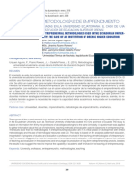 Metodologías de Emprendimiento Usadas en La Universidad Ecuatoriana