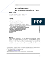 From Bulk To Dispersed Hierarchically Organized Lipid Phase Systems