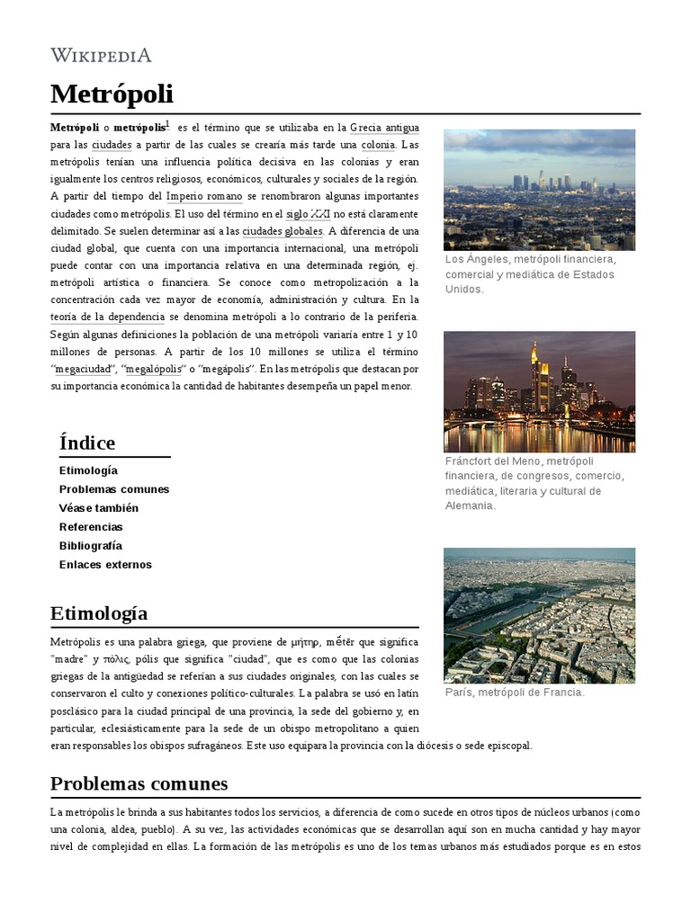 Metrópoli | PDF