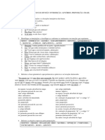 Respostas dos exercícios de revisão: interjeição, advérbio, preposição, crase, ortografia