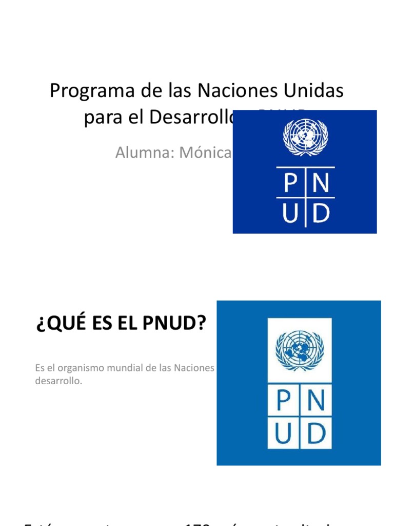 Pnud | PDF | Programa de las Naciones Unidas para el Desarrollo ...