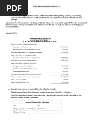 Cash Flow Statement