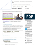 Interview Questions - Lightning Framework - Part 8 - Lightning Locker, Aura Methods - SFDCFacts