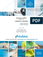 Kubios HRV Users Guide