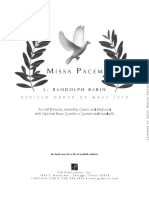 Missa Pacem (Full Score) PDF