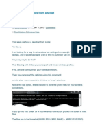 Set Wireless Settings From a Script