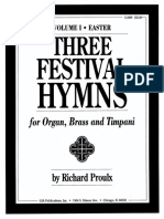 Three Festival Hymns Score & Parts - Arr. Proulx