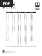 ECCE 2013 Sample Test Key