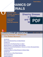 Chap 6 - Shearing Stresses in Beams and Thin-Walled Members