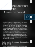 Philippine Literature During The American Period