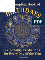 Clare Gibson - The Complete Book of Birthdays - Personality Predictions For Every Day of The Year (2016, Wellfleet Press) PDF