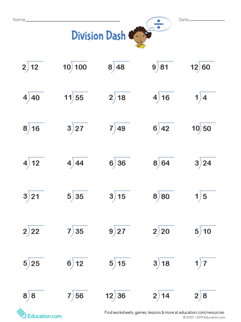 Division Dash PDF