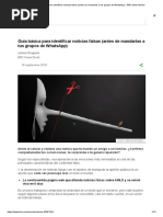 Guía Básica para Identificar Noticias Falsas (Antes de Mandarlas A Tus Grupos de WhatsApp) - BBC News Mundo