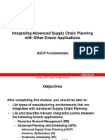 Integrating Advanced Supply Chain Planning With Other Oracle Applications