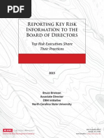 ERM - Reporting key risks
