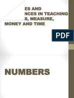 Activities and Experiences in Teaching Numbers, Measure