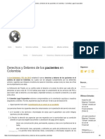 Derechos y Deberes de Los Pacientes en Colombia - Colombia Legal Corporation