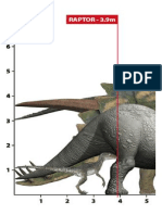 escala de dinosaurios